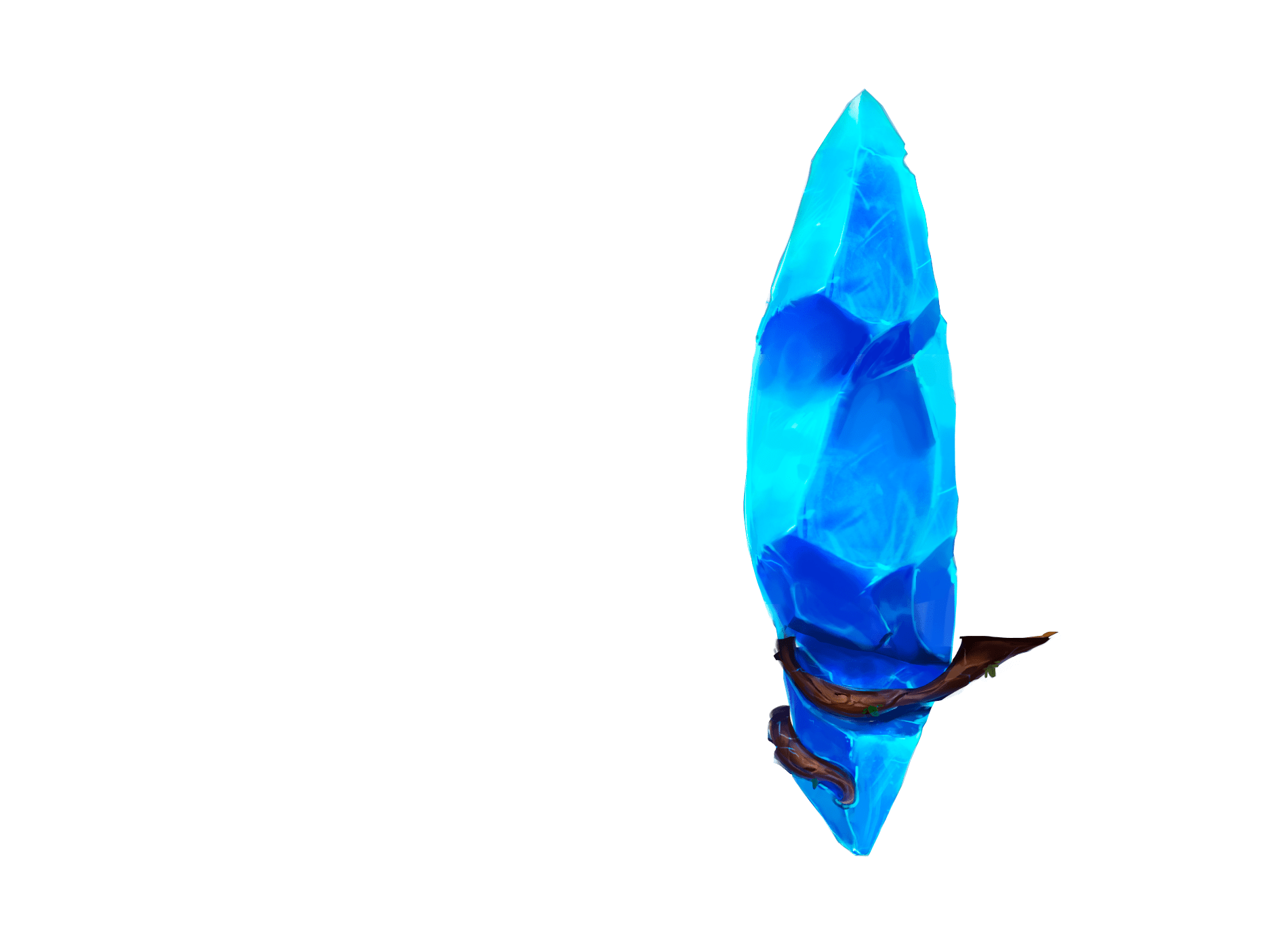 The crystal on the logo